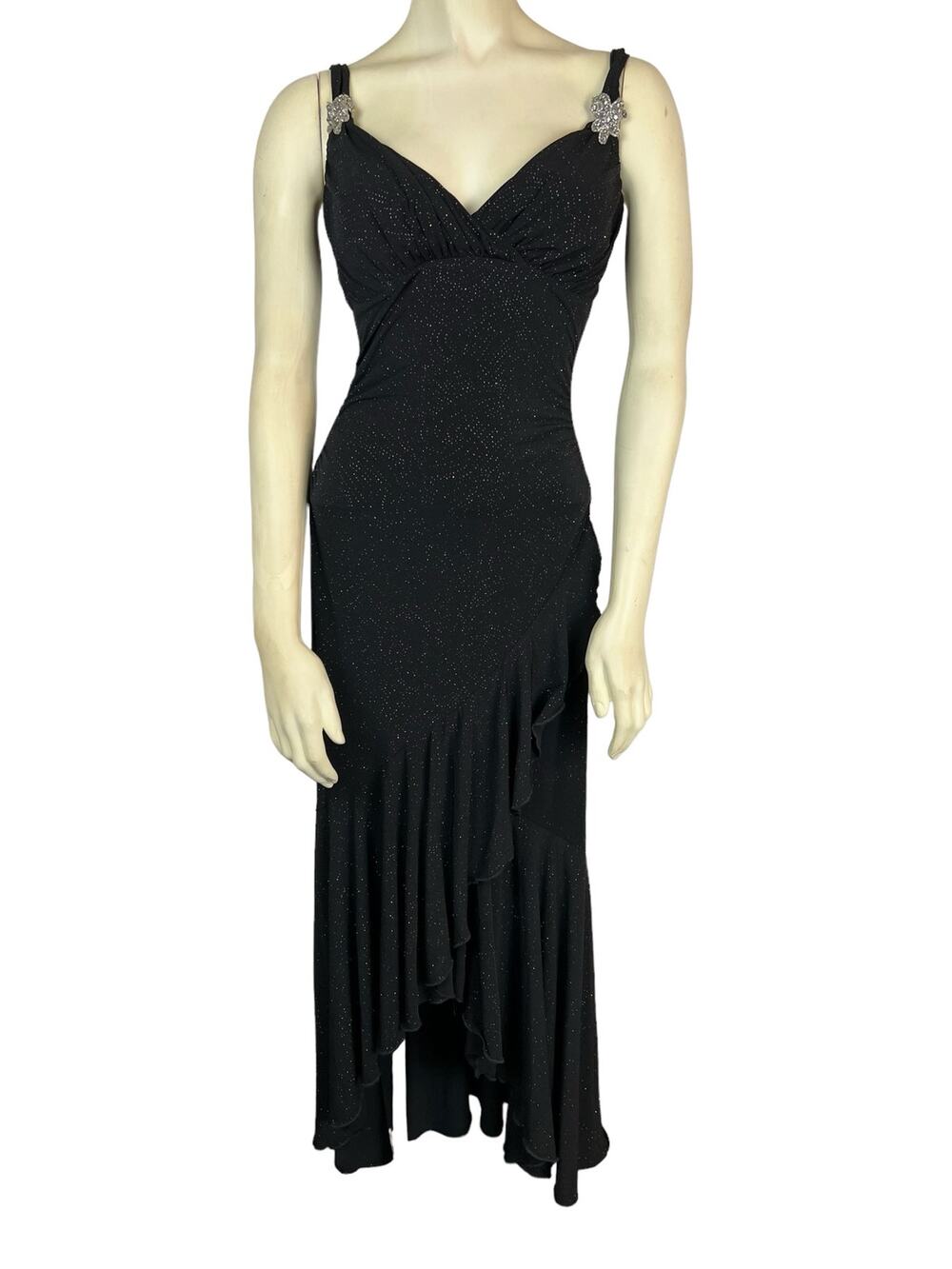 Vintage 90s Y2K Dress Vamp Trashy Slinky Stretch Disco Style S Small Vixen
